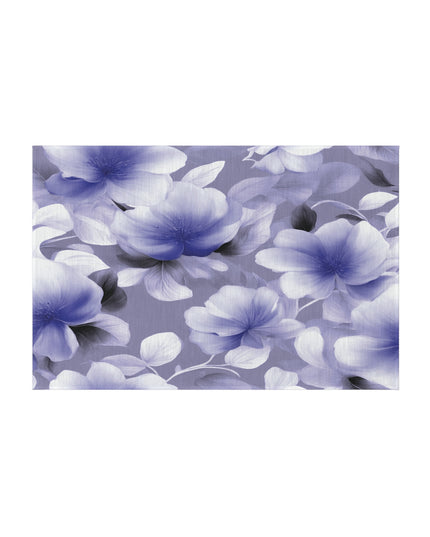 Indigo Blossom Floral Bunch Outdoor Rug, 24" x 36"