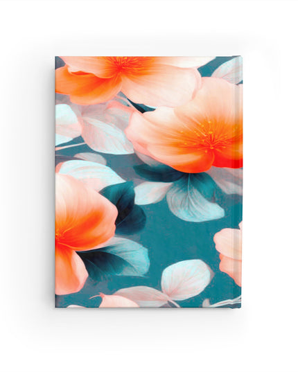 Orange Blossom Floral Bunch Journal - 128 Ruled Line pages, 5" x 7"