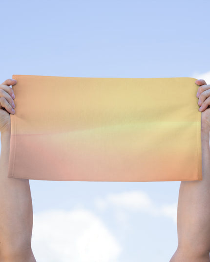 Hot Peach Fade Rally Towel, 11" x 18"