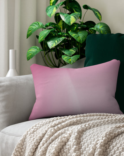 Pink Blush Spun Polyester Lumbar Pillow, 20" x 14"