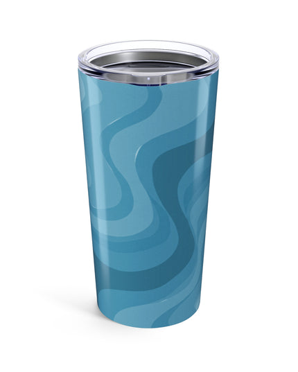 Sky Blue Wavey Tumbler 20oz