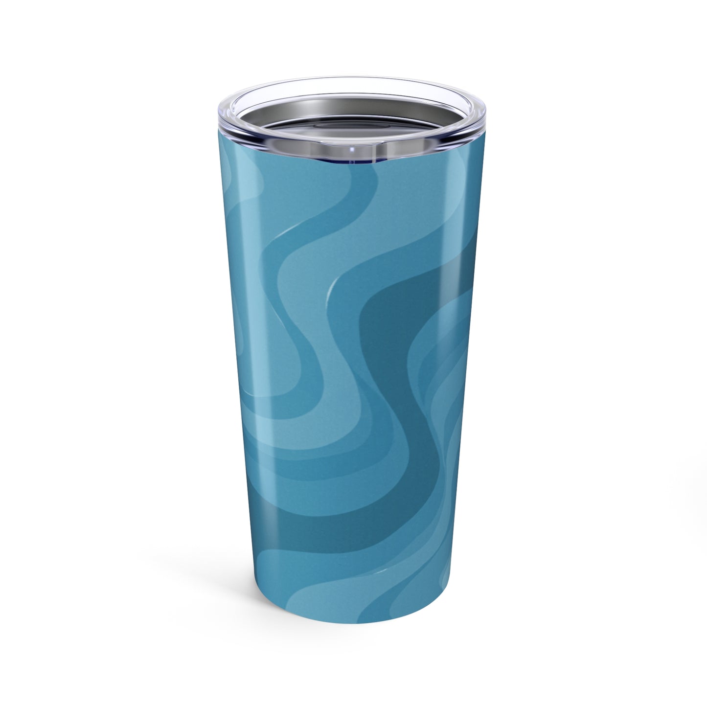 Sky Blue Wavey Tumbler 20oz