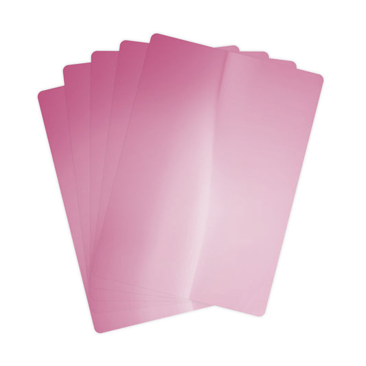 Pink Blush Fade Poker Cards