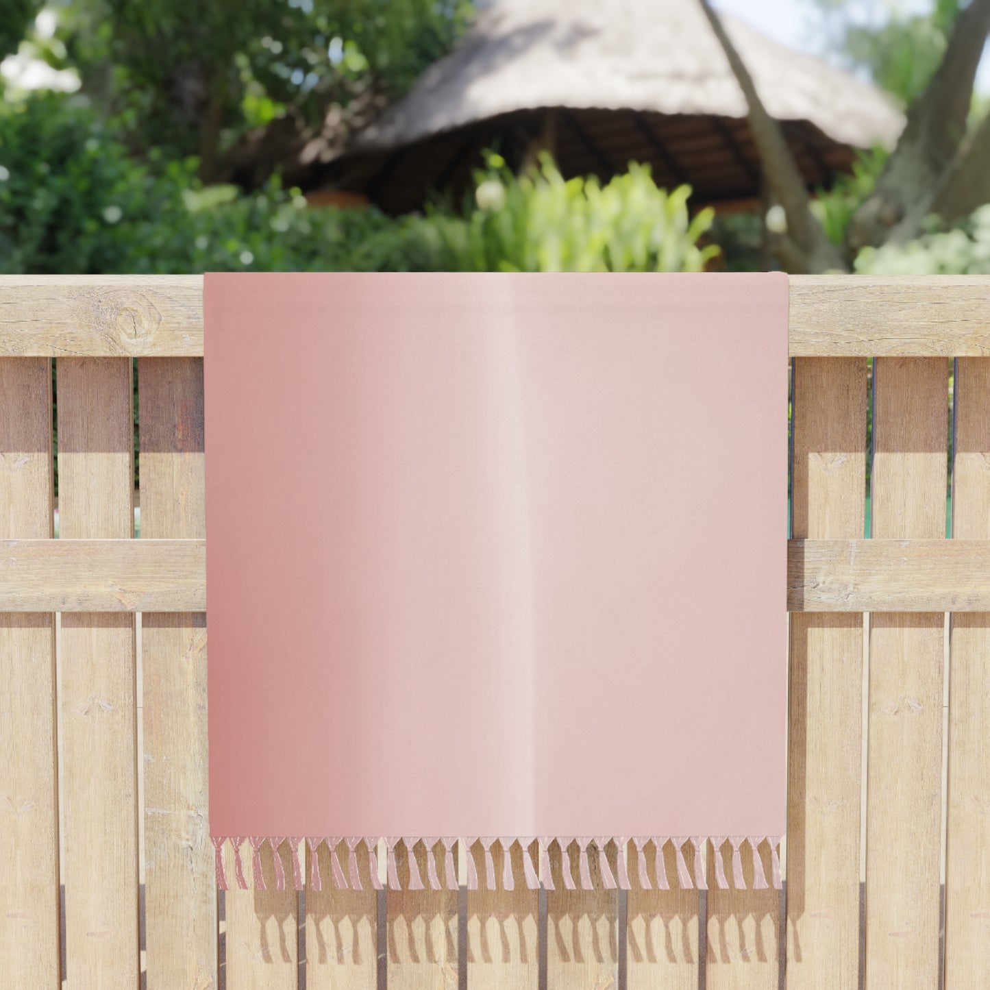 Rose Red Fade 38" × 81" Boho Beach Cloth