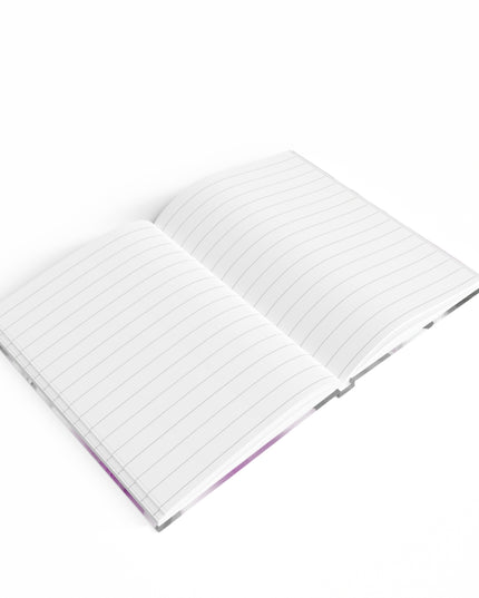 Purple Blossom Floral Bunch Journal - 128 Ruled Line pages, 5" x 7"