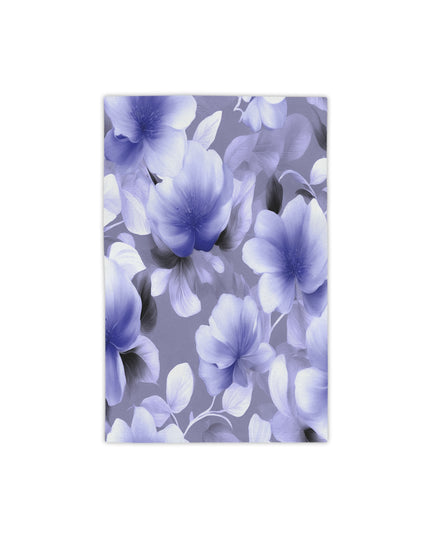 Indigo Blossom Floral Bunch Beach Towel, 18" x 27"