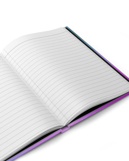 Dark Blue Green Sea Purple Fog 5.75" x 8" Hardcover Journal Matte with 150 lined pages