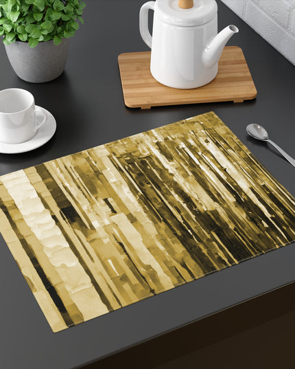 Striped Light Brown Placemat, 1 pc
