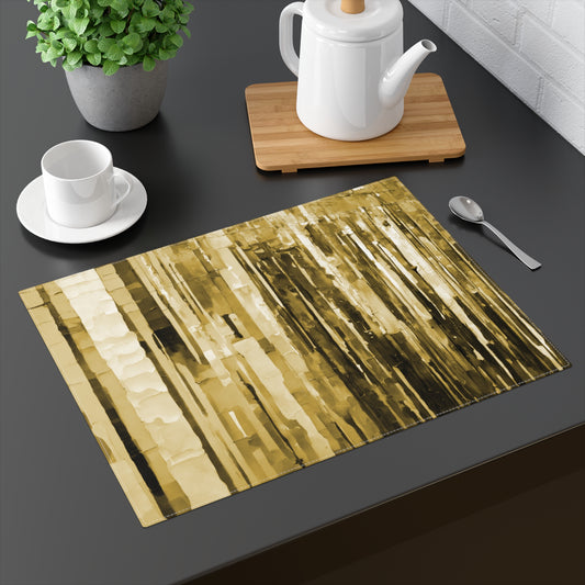 Striped Light Brown Placemat, 1 pc