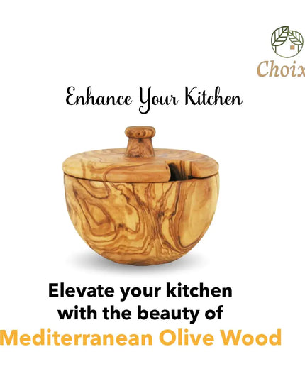 Mediterranean Olive Wood Canister
