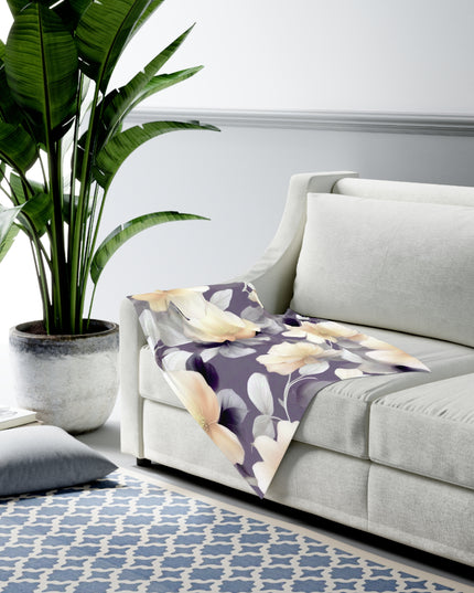 White Blush Floral Bunch Baby Swaddle 30″×40″ Blanket