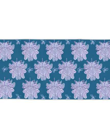 Lavender Floral Butterflies Beach Towel, 30" x 60"