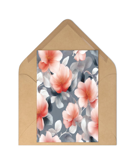 Red Blossom Floral Bunch Postcards (7 pcs)