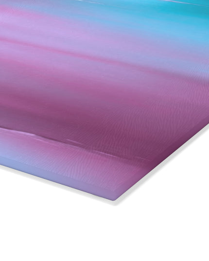 Wine Sea Blue Fog 8" x 11" Glass Cutting Board