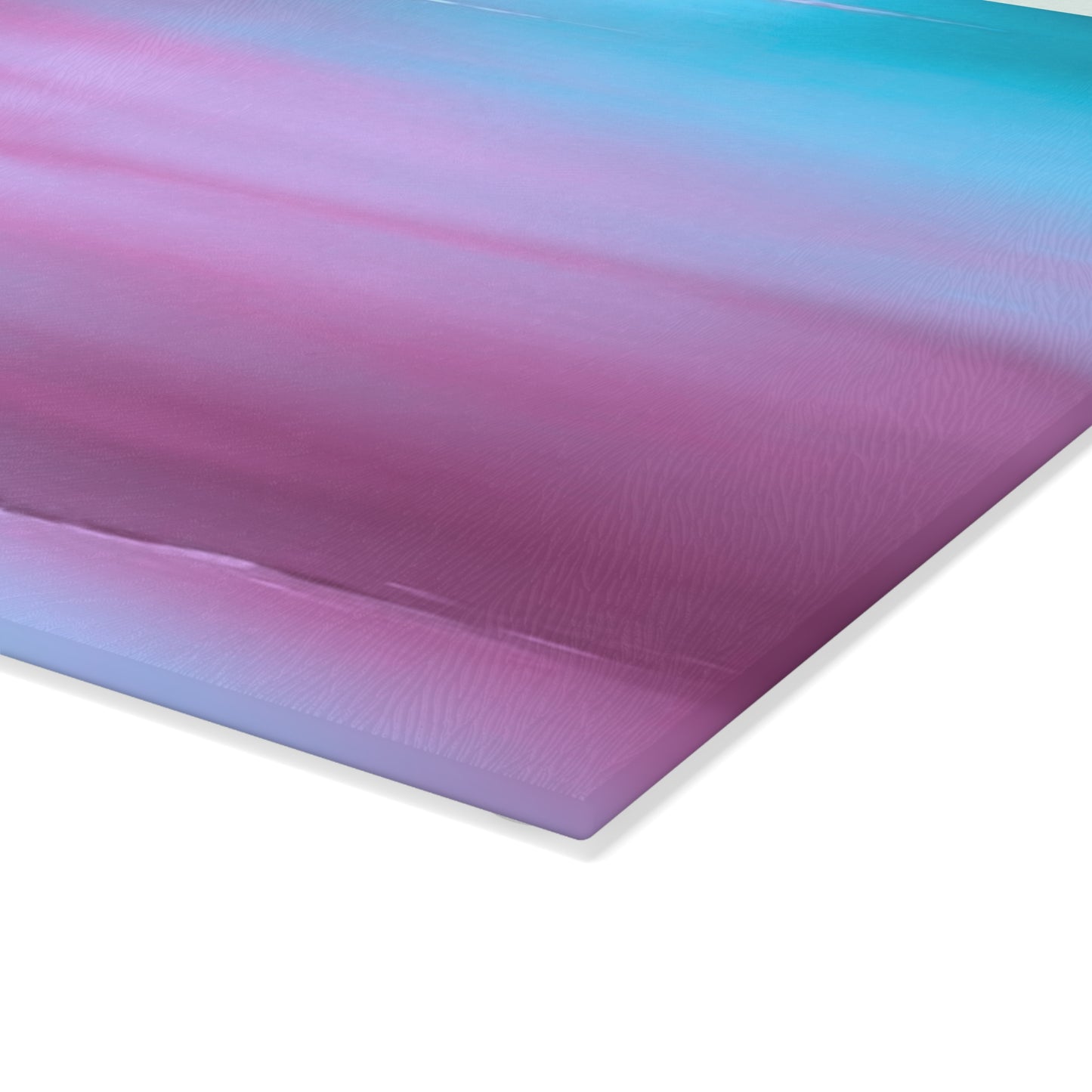 Wine Sea Blue Fog 8" x 11" Glass Cutting Board