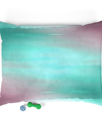 Green Sea Lavender Fog 50" × 40" Pet Bed