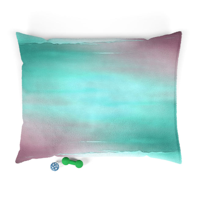 Green Sea Lavender Fog 50" × 40" Pet Bed
