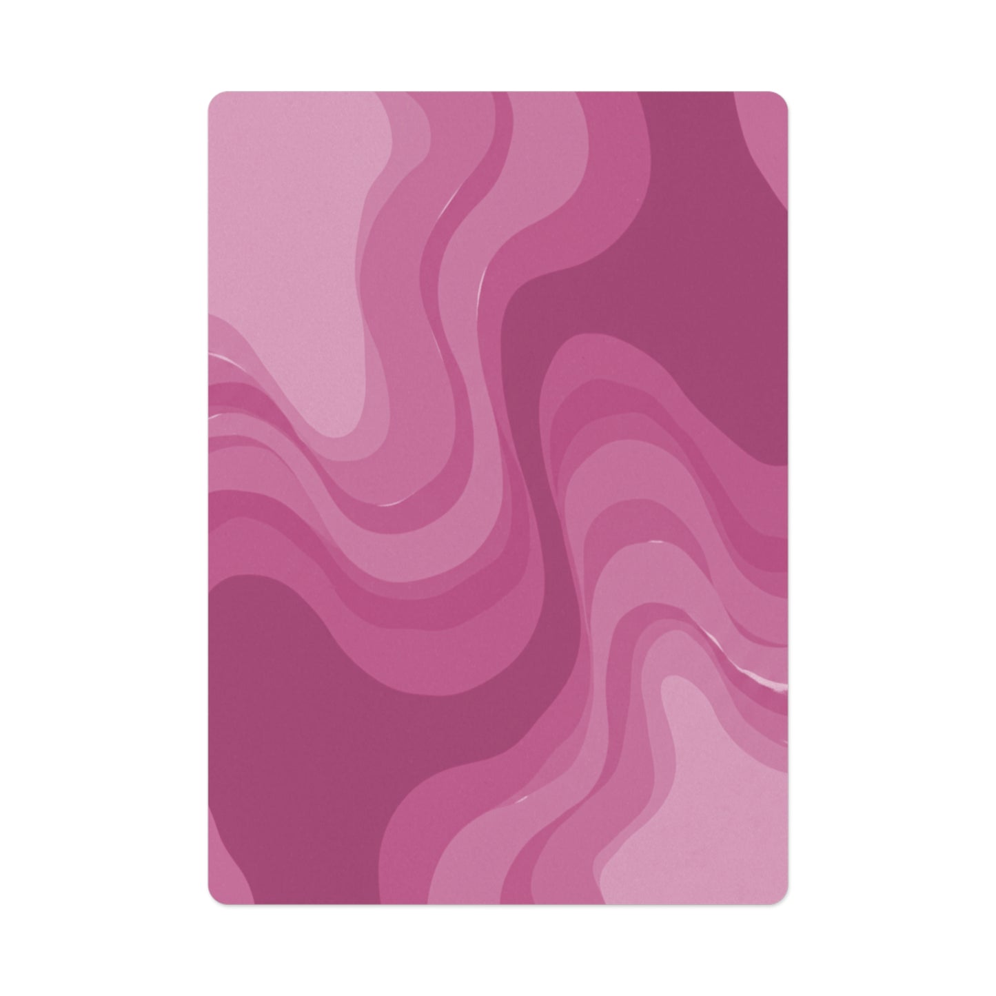 Pinky Mauve Wavey Poker Cards