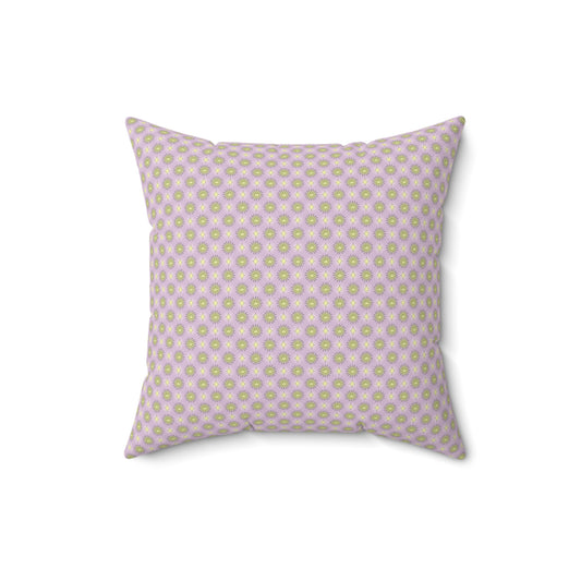 Magenta Star-crossed Bodies Faux Suede Square Pillow, 16" x 16"