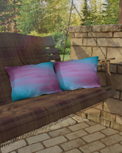 Wine Sea Blue Fog 20" x 14" Outdoor Pillow