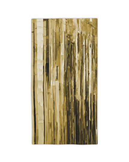 Striped Light Brown Beach Towel, 24" x 44"