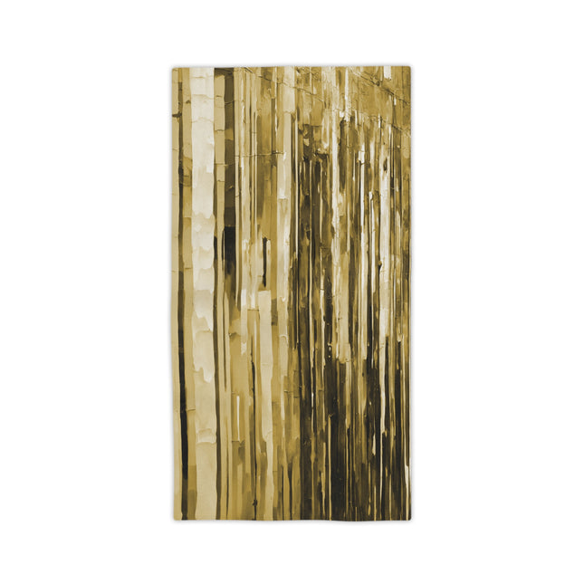Striped Light Brown Beach Towel, 24" x 44"