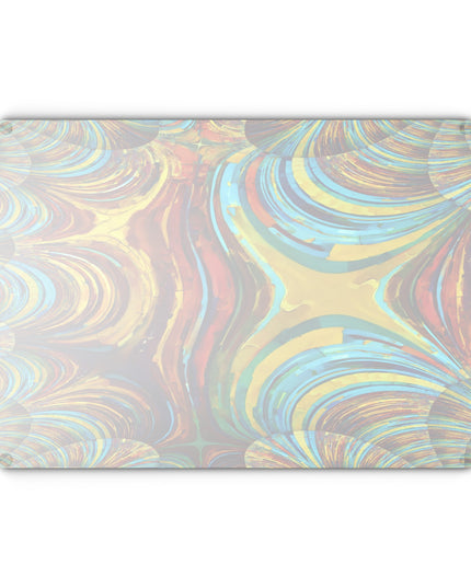 Uzi Spiral Alpha 11" x 15" Glass Cutting Board