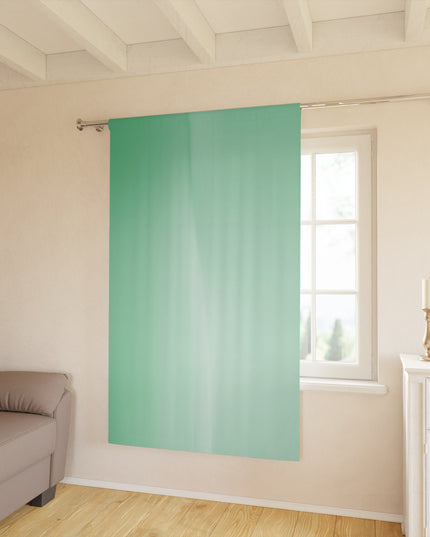 Mint Fade Window Curtain, 50" x  84", blackout