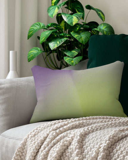 Purple Golden Fade Spun Polyester Lumbar Pillow, 20" x 14"