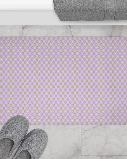 Magenta Star-crossed Bodies 34" x 21" Bath Mat