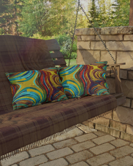 Uzi Spiral Alpha 20" x 14" Outdoor Pillow