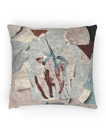 Light Pink Paper Paint Woven Pillow, 17" x 18"