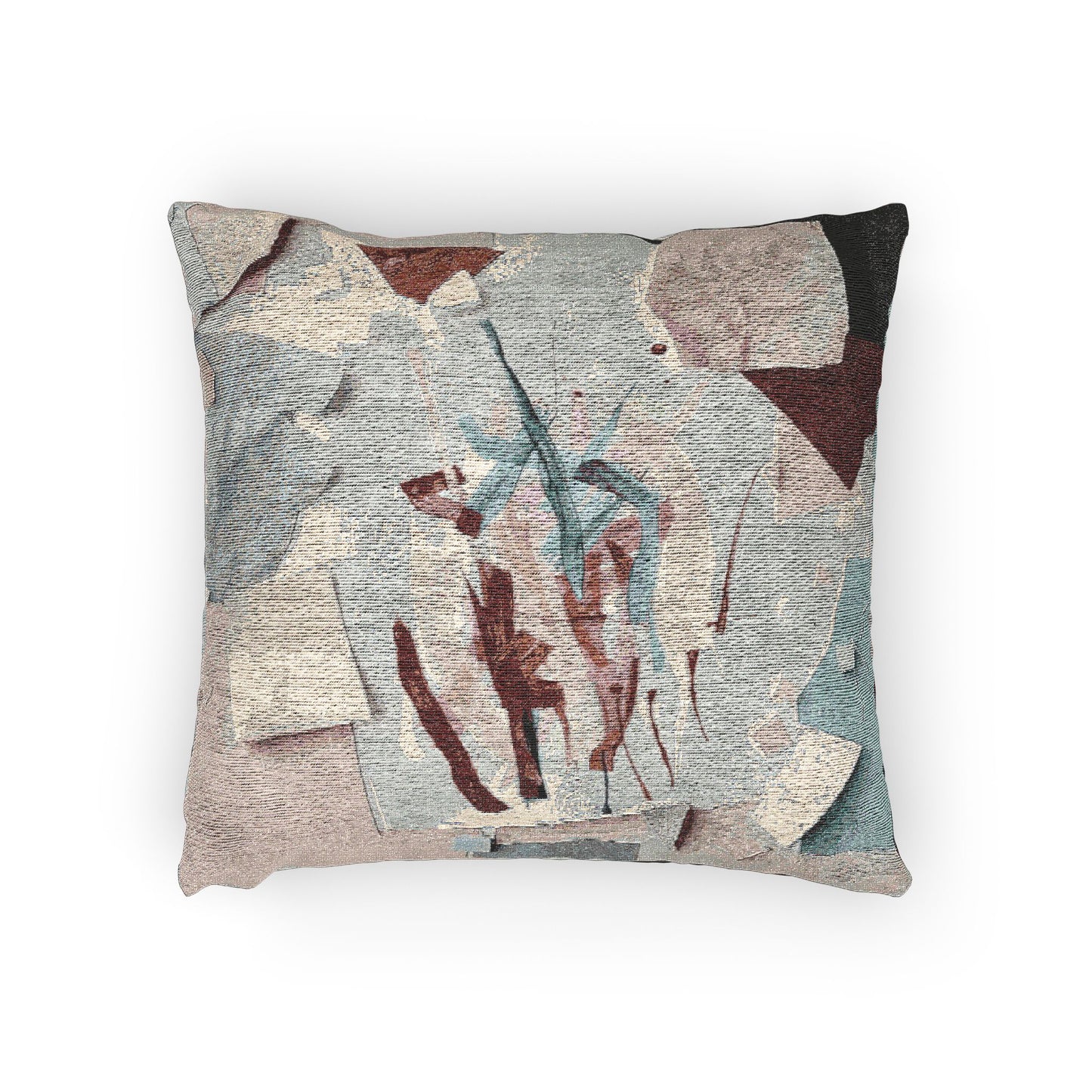 Light Pink Paper Paint Woven Pillow, 17" x 18"