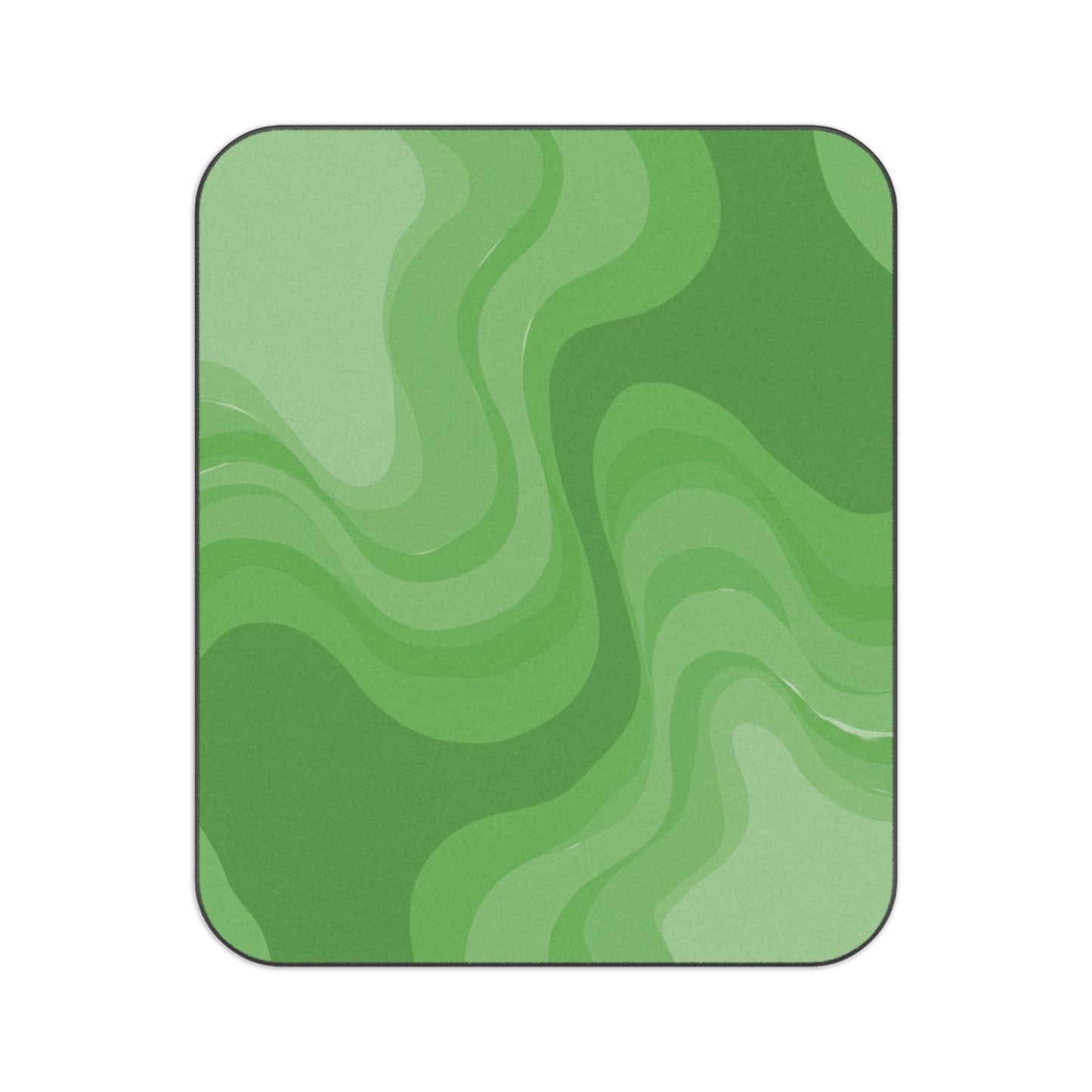 Greenie Meanie Wavey 61" × 51" Picnic Blanket