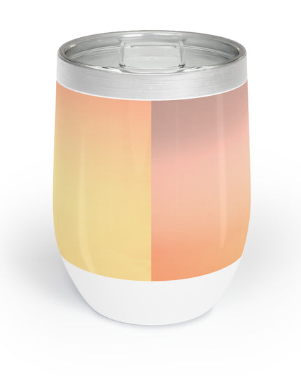 Hot Peach Fade 12 oz Chill Wine Tumbler