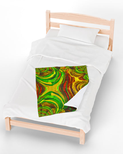 Uzi Spiral Beta Velveteen Plush Blanket, 30" x 40"