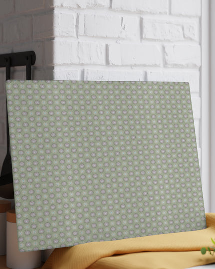 Olive Star-crossed Bodies Glass Cutting Board, 11" x 15"