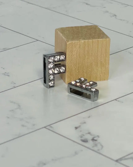 Pavé Letters -Silver Charms
