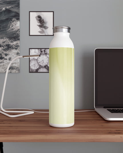 Lemon Fade Slim Water Bottle, 20 oz White
