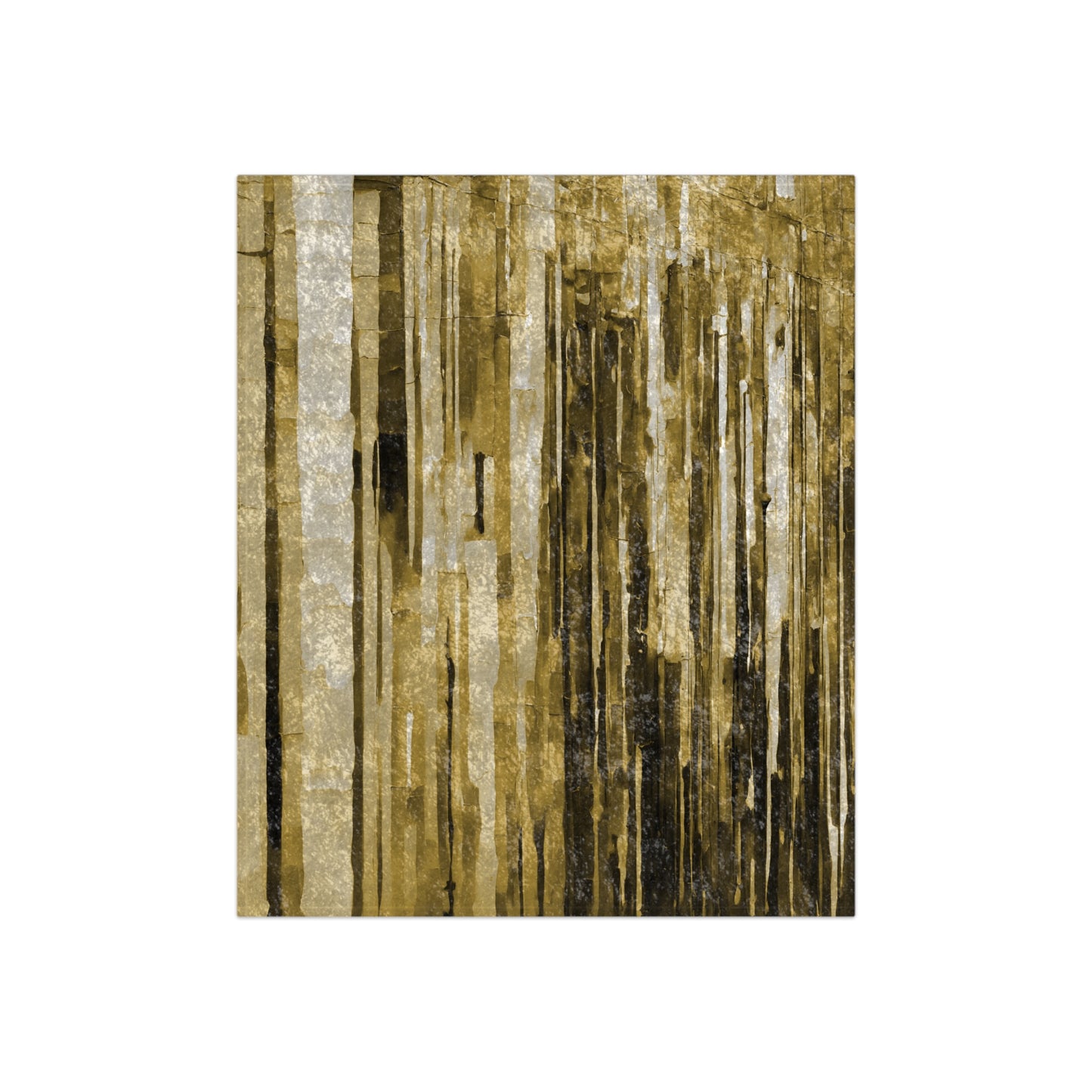 Striped Light Brown 50" x 60" Crushed Velvet Blanket