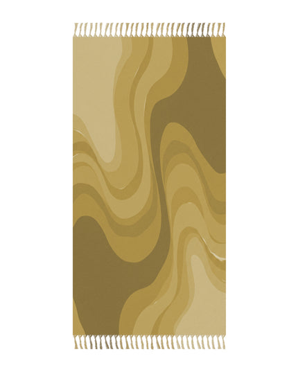 Brown Wavey 38" × 81" Boho Beach Cloth