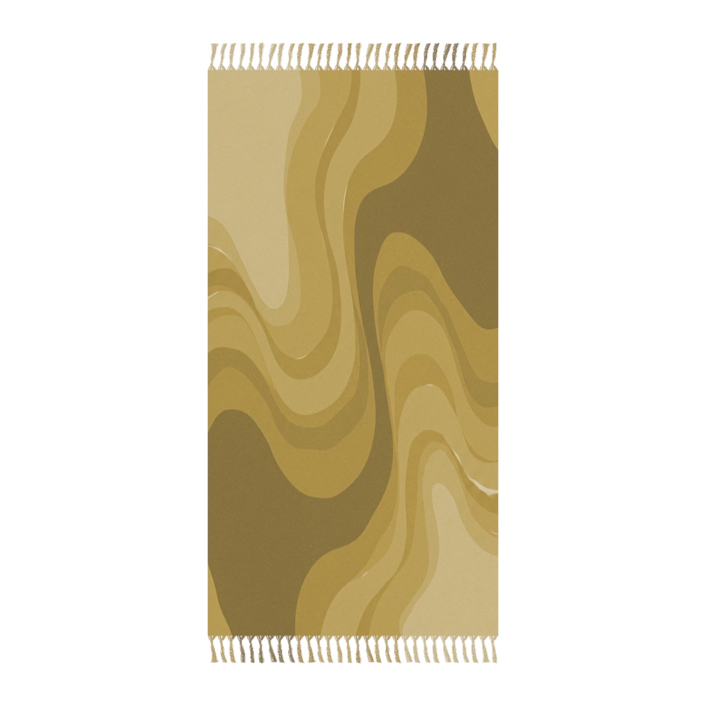 Brown Wavey 38" × 81" Boho Beach Cloth