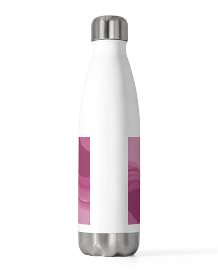 Pinky Mauve Wavey 20oz Insulated Water Bottle