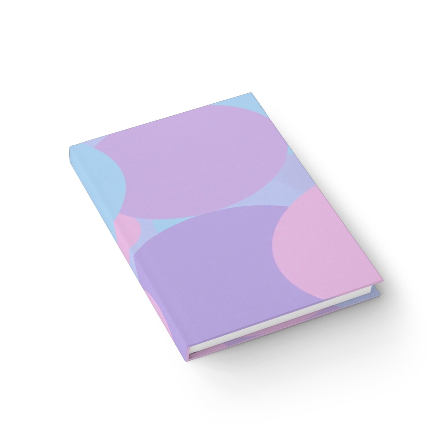 Pastel Purple and Mauve Patches 5" x 7" Journal - 128 Ruled Line pages