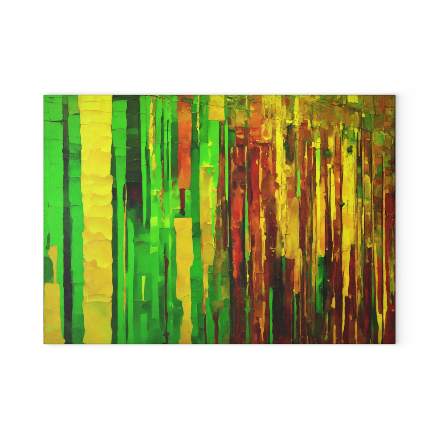 Striped Beta 8" x 11" Glass Cutting Board