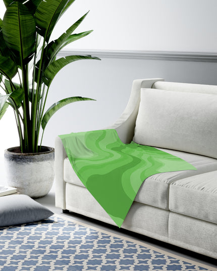 Greenie Meanie Wavey Baby Swaddle 30″×40″ Blanket