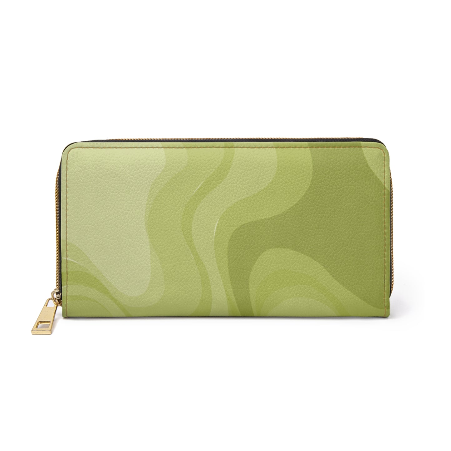 Lemon Wavey Elegant Abstract Zipper Wallet - Stylish & Functional Accessory for Everyday Use