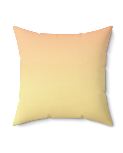 Hot Peach Fade 18" x 18" Faux Suede Square Pillow