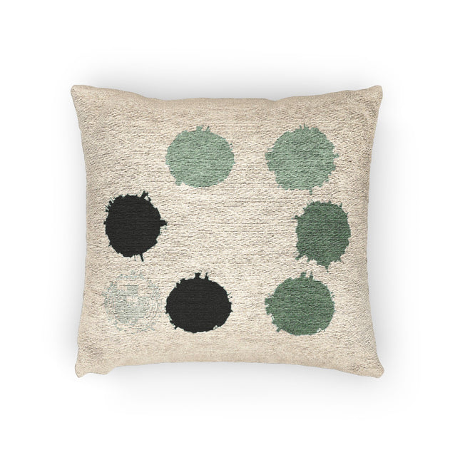 Mint Green Barrel Woven Pillow, 17" x 18"