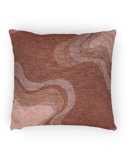 Power Red Wavey Woven Pillow, 17" x 18"